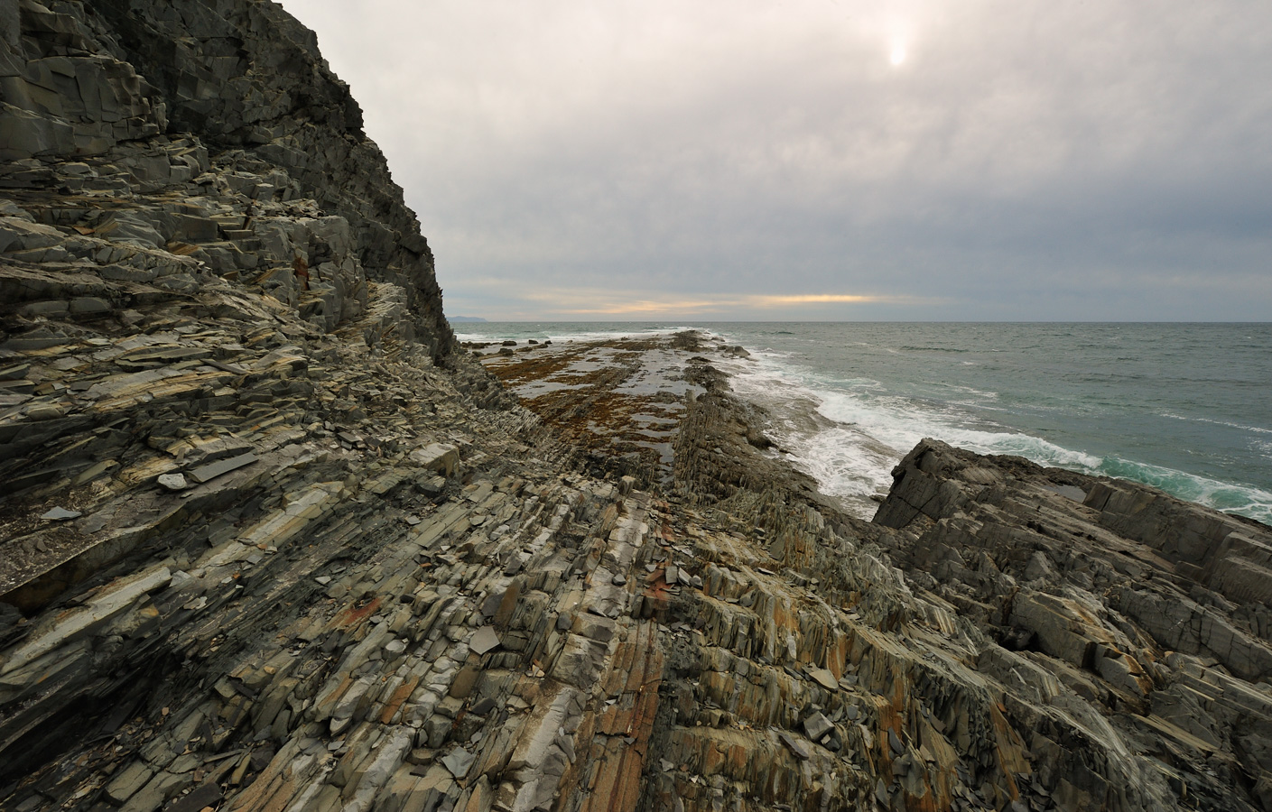 The division between the Cambrian and the Ordovician systems [14 mm, 1/100 sec at f / 22, ISO 400]